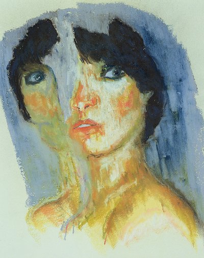 Rozdwajanie (pastel pastelowy i olejny na papierze) autorstwa Stevie Taylor